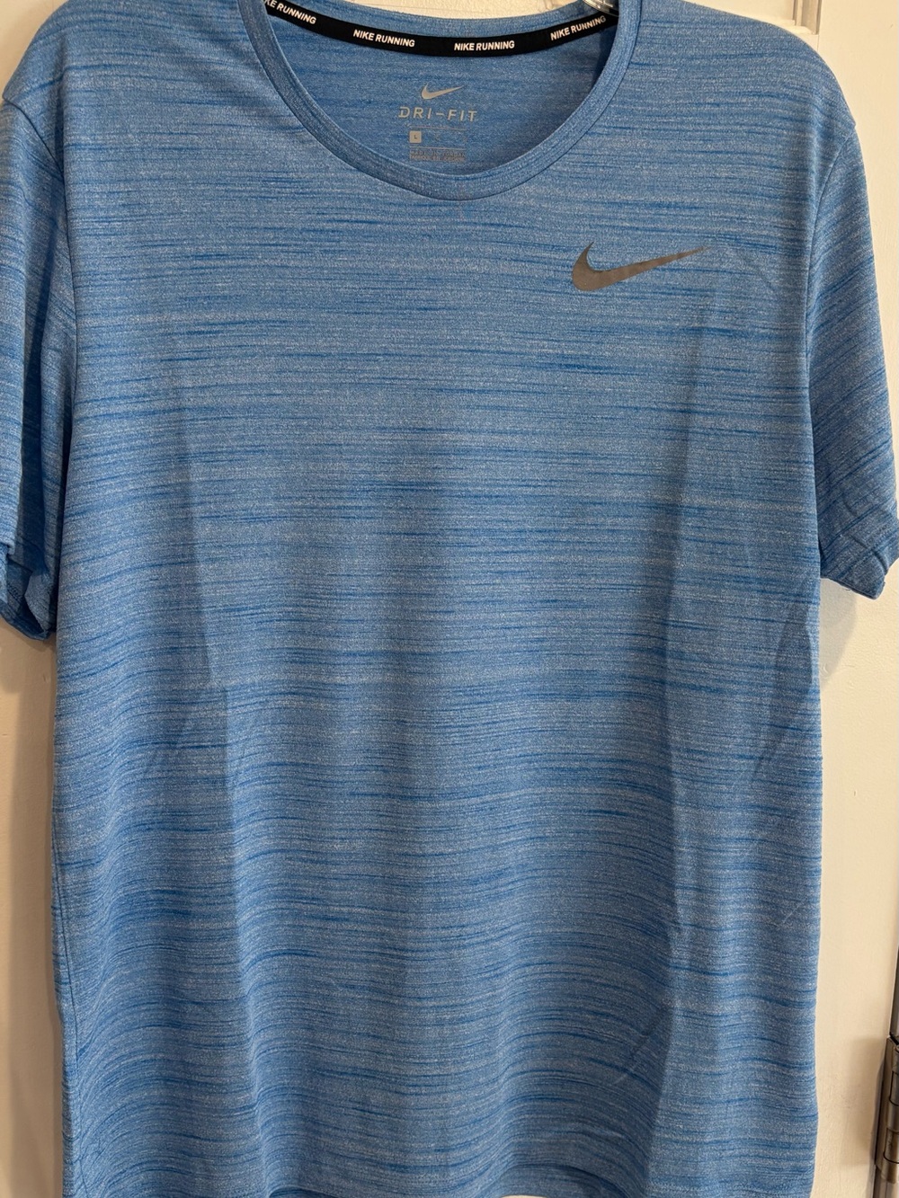 Nike Short Sleeve Dri-FIT Tee in Heathered Blue